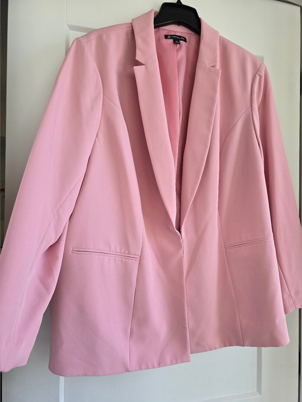 INC International Concepts Plus Size Pink Blazer 3x